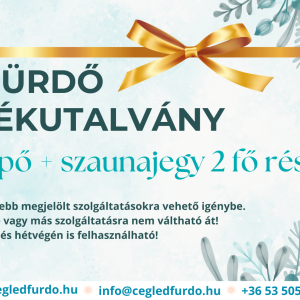 Névnapi aj.utalvány belépő + szauna