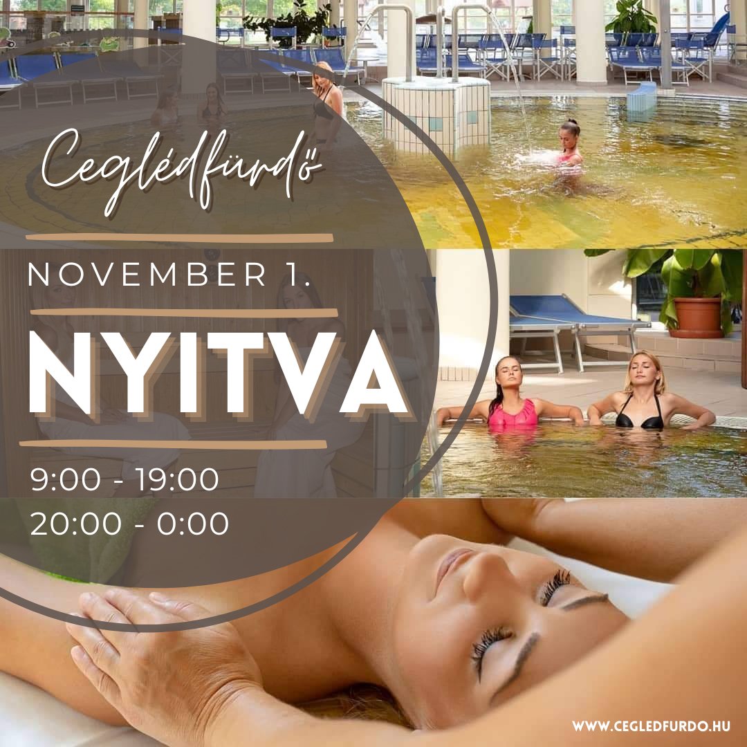 NOVEMBER 1-JÉN IS NYITVA VAGYUNK